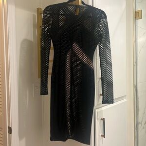Bcbg Max Azria black cut out cocktail dress Size S